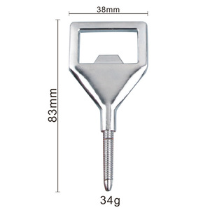 Hợp kim kẽm tự làm kim loại bia mở chèn ren mở chai Trống Gỗ turners Inset DIY Kit mở chai phần cứng - Product Image 2