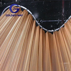 ผ้าม่านตาข่ายสแตนเลสกั้นเป็นโซ่สำหรับสำนักงานแผ่นกั้นหน้าจอตกแต่งด้วยบริการตัดตามแบบ - Product Image 2