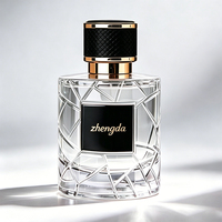 Flacon de parfum en verre cylindrique élégant de 100 ml, luxueux, écologique, anti-fuite, avec vaporisateur à pompe, logo personnalisé imprimé, coffret cadeau exquis