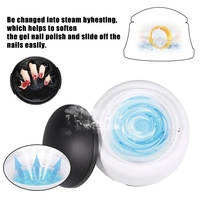 Appareil de manucure électrique 36W pour salon, dissolvant de vernis gel à vapeur, machine à enlever la colle à ongles, outil de beauté à domicile, vaporisateur pour l'amélioration des ongles