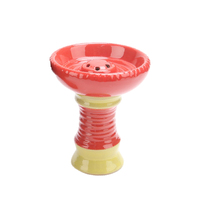 Bol à fumer en céramique 4 couleurs bol à tabac en gros pour narguilé tête de shisha personnalisée pot à narguilé sheesha