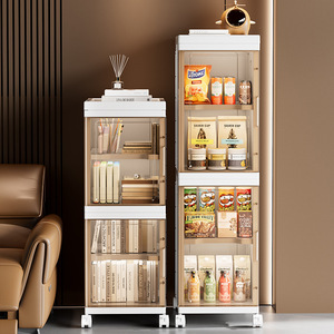 Extra Large Thickened Foldable Storage Cabinet Multi Layer Organizer Plastic Household Shelf Standing Type Rectangle - Product Image 5