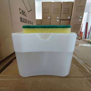 ที่กดสบู่เหลวแบบแมนนวล 2 in 1 พร้อมที่วางฟองน้ำสำหรับห้องน้ำและห้องครัว - Product Image 5