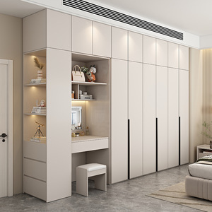 ตู้เสื้อผ้าเมลามีนสำหรับเฟอร์นิเจอร์ห้องนอนและห้องนั่งเล่น - Product Image 2