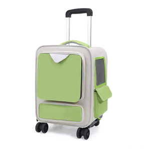 Sac de transport pour animaux de compagnie, chariot de voyage portable pour chat et chiot, sac respirant pour animaux de compagnie, sac à dos de transport sur roulettes, grande capacité - Product Image 1