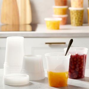 Contenedores de Plástico para Alimentos con Tapas Transparentes, Desechables, Libres de BPA, Apilables, Herméticos, Aptos para Microondas/Congelador - Product Image 2