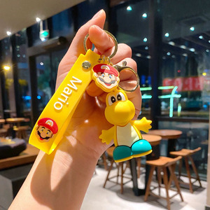 Llavero de Goma Promocional Personalizado Regalo de Dibujos Animados 3D PVC Anime <span class=keywords><strong>Super</strong></span> <span class=keywords><strong>Mario</strong></span> <span class=keywords><strong>Bros</strong></span> Llaveros Champiñón <span class=keywords><strong>Luigi</strong></span> Yoshi Anilla para Llaves - Product Image 5