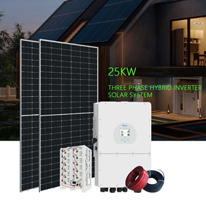 Sistema de Energía Solar Inteligente Completo, Híbrido, Fuera de la Red, para Techos Residenciales, 25KW, Trifásico, MPPT, con Baterías de Iones de Litio - Product Image 1