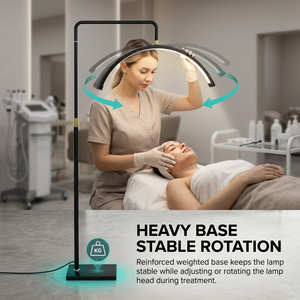 Lámpara de Pie Semicircular de 50W, Táctil, Regulable, 3000K 6000K, CE RoHS OEM, Serie Pequeña, Caja Personalizada - Product Image 3