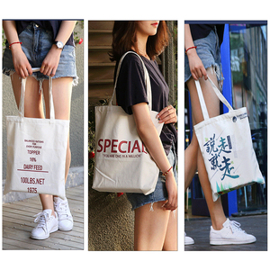 Low Price Custom Printed Branded Korean Big Blank Sublimation Black Oversized <strong>Coloured</strong> Natural Cotton <strong>Canvas</strong> Tote Bag - Product Image 3