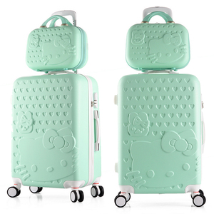 Valigia Rosa in ABS per <span class=keywords><strong>Bambini</strong></span> 20/24/28 Pollici, Set di Bagagli da Viaggio Carini per Ragazze - Product Image 4