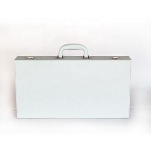 Jeu de tuiles de Mahjong américain classique, 166 tuiles sculptées colorées à 4 couches au design créatif, étui de voyage portable en cuir vintage classique - Product Image 2