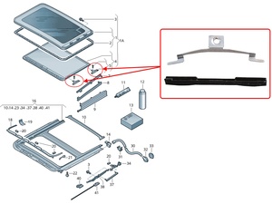 Kit de Reparación de Riel Deslizante para Techo Solar Avanzado, Diseñado para un Movimiento Eficiente del Techo Solar, Alineación Precisa del Panel y Uso a Largo Plazo - Product Image 3