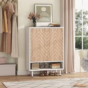 Wood grain luxury modern <b>shoe</b> cabinet, living room <b>shoe</b> <b>rack</b>, minimalist modern entryway cabinet, large-capacity <b>storage</b> - Product Image 2