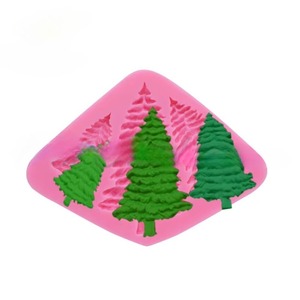 3D <b>Mini</b> Christmas Tree Silicone Fondant Mold <b>Chocolate</b> Gumpaste Mould DIY Candle Clay Molds Cake Decorating Baking Tool - Product Image 3