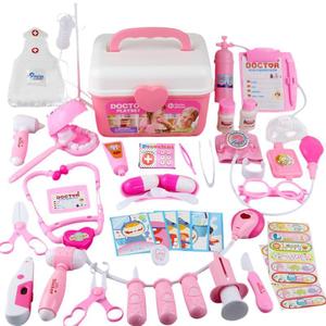 45 PCS Blue Educational Preschool Role Pretend <b>Play</b> Tools Dentist Kit <b>Doctor</b> <b>Set</b> Toy for Kids - Product Image 5