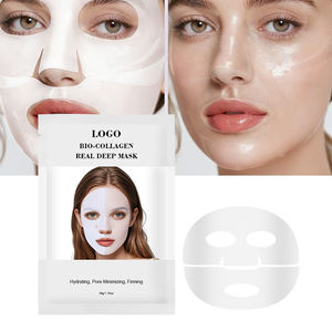 Masque visage en feuille de collagène coréen pour soin de la peau, hydratation intense, masque bio-collagène pour une hydratation profonde. - Product Image 1