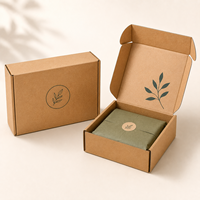 Caja de Cartón Corrugado Personalizada, Papel Kraft, Embalaje para Regalos, Ropa, Zapatos, Caja de Envío Plegable, Caja de Papel para Ropa