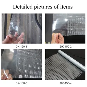 Temizle ağır kapı koşucu halı kapak koruyucu şeffaf rulo plastik PVC dikdörtgen sınıf Anti kayma halı Dotcom