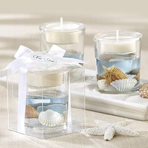 Clear Fayer Color Smokeless Ocean <strong>Valentines</strong> Scented Gel Wax Jelly <strong>Candle</strong> - Product Image 2