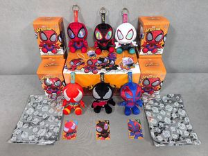 Cosbi Original Spiderman serie PVC felpa puntada colgante 6 unids/set lindo Animal ciego cajas para Navidad Halloween misterio sorpresa - Product Image 5