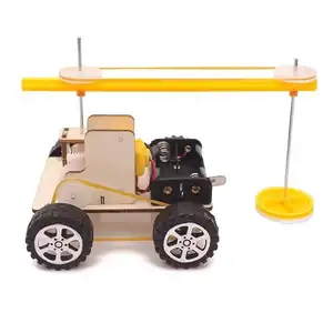 trunk tractor road sweeping machine diy assembly wooden toys