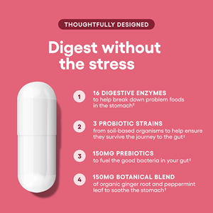 Multi enzim pencernaan suplemen organik prebiotik dan probiotik untuk enzim kesehatan Pencernaan kapsul pencernaan - Product Image 4