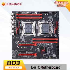 HUANZNZHI X99-8D3 LGA 2011-3 XEON マザーボード デュアルCPU対応 2673 2676 2666 2678 2696 E5 V3V4 <span class=keywords><strong>DDR3</strong></span> RECC M.<span class=keywords><strong>2</strong></span> NVME RU - Product Image 2