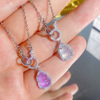 Kalung Lapis Emas 18K Baja Tahan Karat Model Terbaru 2026, Liontin Lingkaran Berhias Zirkon Besar, Perhiasan Mewah untuk Wanita