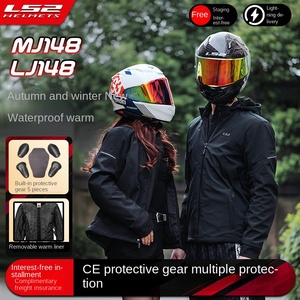 Ropa de Motociclismo <span class=keywords><strong>LS2</strong></span> <span class=keywords><strong>para</strong></span> Invierno, Armadura Térmica Anti-Caídas, Resistente al Frío, Nueva Condición, Material ABS MJ148, Talla XL, con Visera - Product Image 4