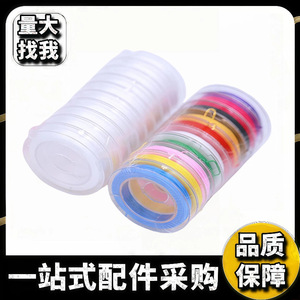 Fil élastique pour perles 0,8 mm 10 m, couleurs mélangées, fil de spandex cristal pour la fabrication de bracelets, colliers et bijoux DIY - Product Image 5