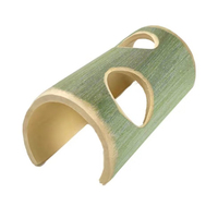 Tube en bambou avec 1 ou 2 ouvertures en forme de C