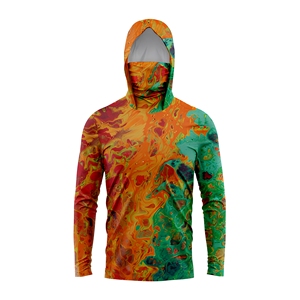 Sweat-shirt de pêche pour homme avec masque intégré, UPF50+, manches longues, séchage rapide, respirant, protection solaire extérieure, performance, OEM ODM - Product Image 5