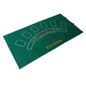 Casino-Zubehör Doppelseitige Vlies-Spieltisch decke Russian Roulette & Blackjack Gambling Table Mat