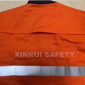 Traje DE <span class=keywords><strong>TRABAJO</strong></span> ignífugo antiestático antiácido resistente a álcalis con cinta reflectante - Product Image 4