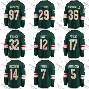 工厂批发缝制冰球球衣Kaprizov Fleury Zuccarello Eriksson Ek曲棍球制服 - Product Image 1