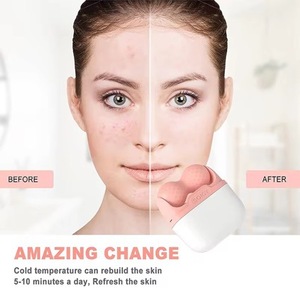 Rodillo de Hielo de Doble Cabeza para Masaje Facial, Perlas Refrigerantes Reutilizables, Herramienta Portátil para el Cuidado Facial - Product Image 4