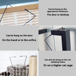 Geri çekilebilir asılı kapı fare alay kedi oyuncak <span class=keywords><strong>Pet</strong></span> interaktif hareket oyuncaklar üçgen tasarım kaymaz kauçuk güçlü kavrama ile - Product Image 4