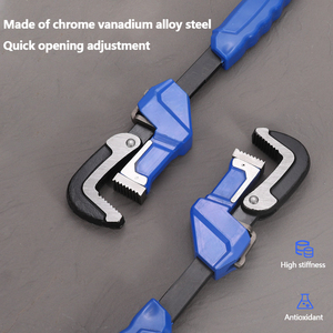 Clé pour tuyau de jardin en alliage d'aluminium de 14 pouces avec clé hexagonale Outil de <span class=keywords><strong>plombier</strong></span> à petit couple Clé de plomberie pour plombiers - Product Image 2