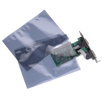 Sac de protection rfid en plastique Pe antistatique, personnalisé, argenté, thermoscellé