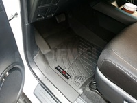 Tapis de sol, tapis de voiture avant et arrière, tapis de sol de voiture en caoutchouc 3D Tpv pour Toyota Land Cruiser 200 Lc200