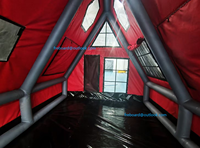 Grande tente de camping gonflable portable, imperméable, en Oxford, quatre saisons, triple couche, ouverture automatique rapide pour les événements en plein air