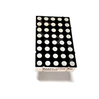 Affichage LED matriciel à points rouge intense 640-645 nm 3 mm 5x8 (23,4x37,4x8 mm) Houkem-14058-A/BHR LEDs