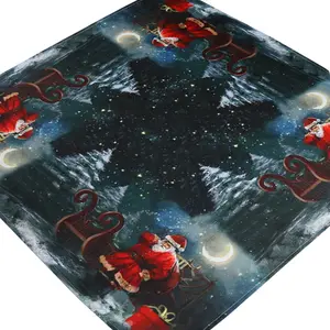 Merry Christmas Home Party Table Deco Top Cover Cloth with Square 85x85cm Shape Produced