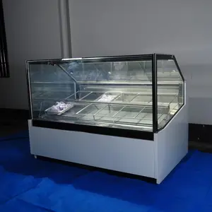 400l Super Raam Ontwerp Ijs Vitrine Vriezer/Super Visie Ijs Display Fridg