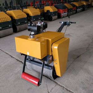 Rouleau compresseur statique à tambour unique Honda, moteur diesel jaune, 1,5 kW, mini compresseur compact - Product Image 2