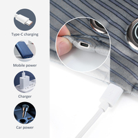 Ceinture chauffante menstruelle Hailicare alimentée par USB, en graphène ultra-doux, pour soulager les crampes abdominales, des épaules et de la taille