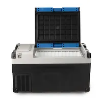 Портативный автомобильный холодильник Alpicool E75 на солнечной батарее, 12 В, 75 л, два зоны, две крышки, аккумулятор, холодильник, холодильник для кемпинга и рыбалки