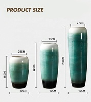 Vases de Sol Modernes Grandes Décoratifs en Céramique Hauts pour la Décoration Intérieure du Salon