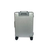 Valise à roulettes en alliage d'aluminium de 20, 24 et 28 pouces, personnalisable, vente en gros d'usine, bagage métallique avec roues pivotantes